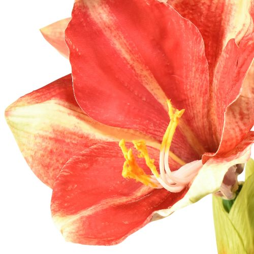 gjenstander Kunstig Amaryllis Rosa og Krem – Stor stilkblomst 76cm