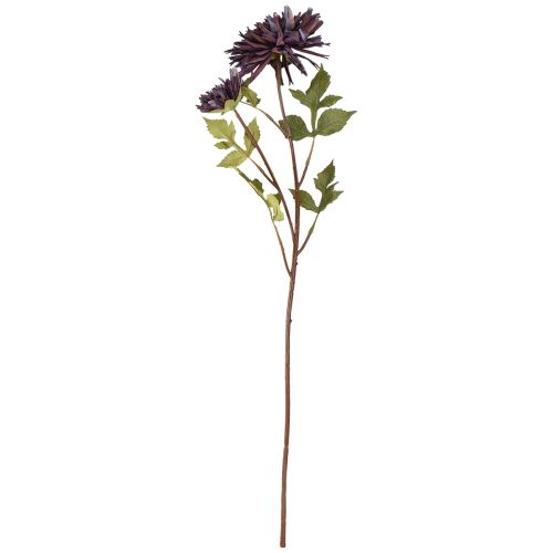 gjenstander Kunstig krysantemum 2 blomster lilla Ø5/11cm L70cm