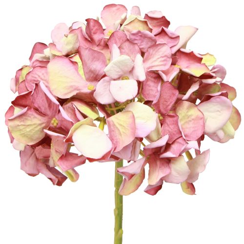 Kunstig Hortensia Stor Rosa Mauve Ø15cm L58cm 2stk