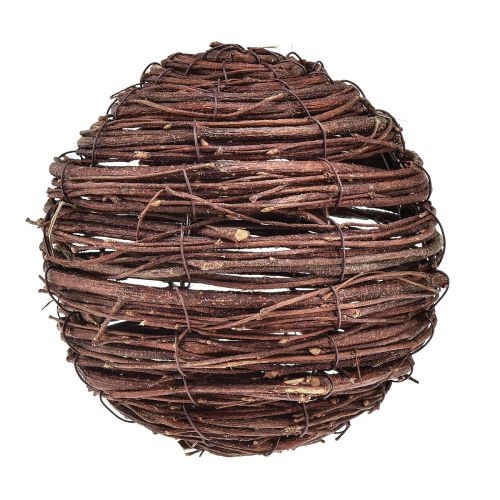 gjenstander Ball laget av vinstokker naturbrun for dekorering Ø14cm H14cm