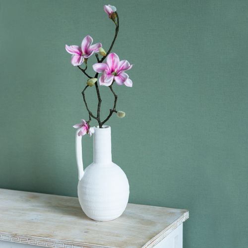 Floristik24 Kunstig blomst magnolia gren magnolia kunst rosa 59cm