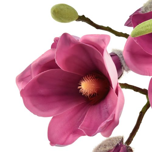 gjenstander Kunstig blomst magnolia gren, magnolia rosa 92cm
