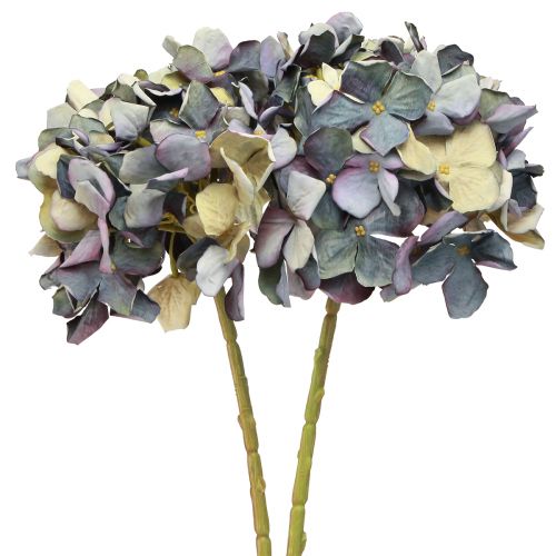 gjenstander Kunstige blomster i blå hortensia stor Ø15cm L58cm 2stk