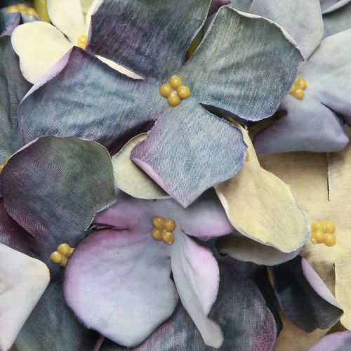 gjenstander Kunstige blomster i blå hortensia stor Ø15cm L58cm 2stk