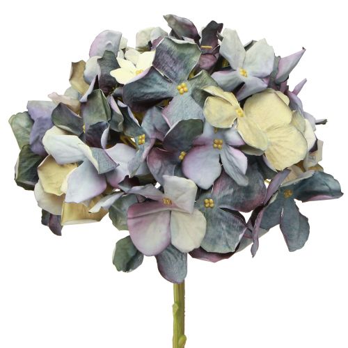 Kunstige blomster i blå hortensia stor Ø15cm L58cm 2stk