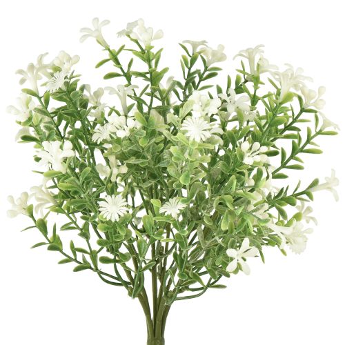 Floristik24 Kunstige blomster hvit Kunstig blomsterbukett isplante hvit 26cm