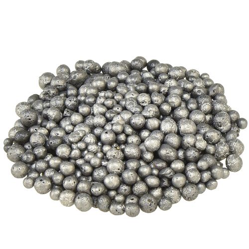 Floristik24 Metalliske dekorative perler antrasitt dekorative granulat runde 4-8mm 1l