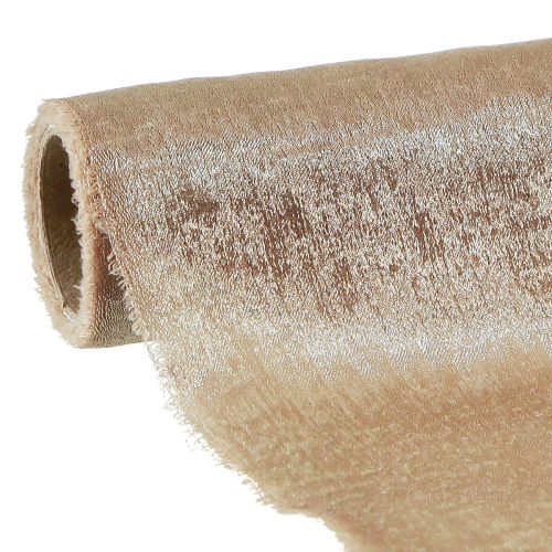 Floristik24 Bordbånd gull beige frynset vintage B47cm L1,5m