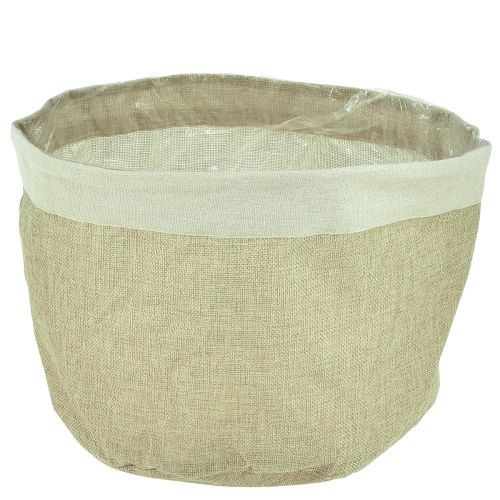 gjenstander Plantekar Jute Stoffkurv Naturlig Utensilo Ø26cm H21cm 3stk