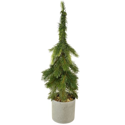Kunstig juletre i grønn potte 55cm