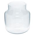 Floristik24 Glassvase Rund blomstervase Stor 100 % resirkulert glass H20 Ø17cm