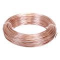 Floristik24 Aluminiumstråd aluminiumstråd 2mm smykketråd rosa gull 60m 500g