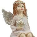 Floristik24 Borddekorasjon Jule juleengel engel med stjerne 21cm