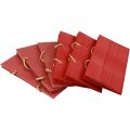 Floristik24 Gaveposer røde papirposer med håndtak 24×12×12cm 6stk