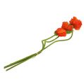 Floristik24 Valmuer kunstige kunstige blomster oransje 58cm–74cm 3stk