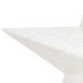 Floristik24 Glitrende hvit tretopp 19cm - bruddsikker og glitrende, perfekt for elegant julepynt