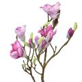 Floristik24 Kunstig blomst magnolia gren, magnolia rosa 92cm