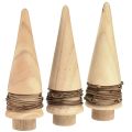 Floristik24 Mini juletre tre dekorasjon naturlig bordpynt H13,5cm 3stk