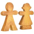 Floristik24 Julepynt pepperkaker mann og kvinne keramikk 16cm 2stk