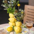 Floristik24 Sitronvase blomstervase gul sommerdekor keramikk H20cm